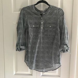 Holding Horses Tulip Print Tab Sleeve Top | Anthro